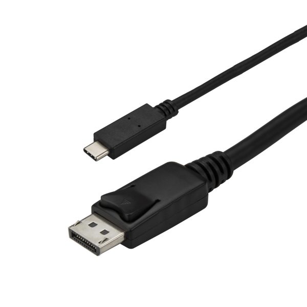 StarTech.com Cable 3m USB C a DisplayPort 1.2 de 4K a 60Hz - Adaptador Convertidor USB Tipo C a DisplayPort - HBR2 - Conversor USBC con Modo Alt - Compatible con Thunderbolt 3 - Negro - Imagen 3