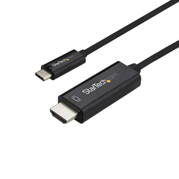 StarTech.com Cable de 3m USB C a HDMI - Cable Adaptador de Video USB Tipo C a HDMI 2.0 4K de 60Hz - Compatible con Thunderbolt 3 - Laptop a Monitor HDMI - Modo Alt DP 1.2 HBR2 - Negro - Imagen 3