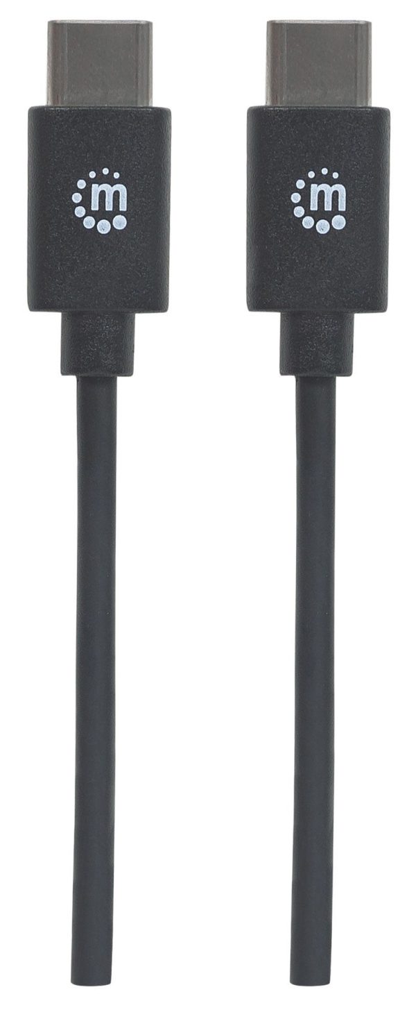 Manhattan 354875 cable USB USB 2.0 2 m USB C Negro - Imagen 4