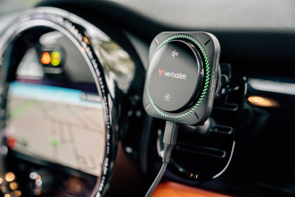 Verbatim Charge 'n' Drive Qi2 RGB Smartphone Negro USB Cargador inalámbrico Carga rápida Auto - Imagen 4