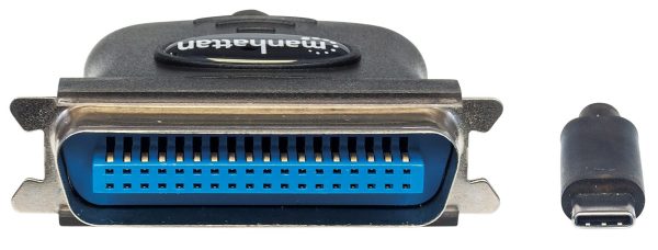Manhattan Convertidor para Impresora USB-C Full Speed a Paralelo Cen36 USB-C Macho a Cen36 Hembra, 1 m (3 ft.), Negro - Imagen 3