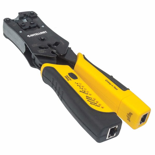 Intellinet Pinza Crimpeadora Universal de Plugs Modulares y Probador de Cables - Imagen 2
