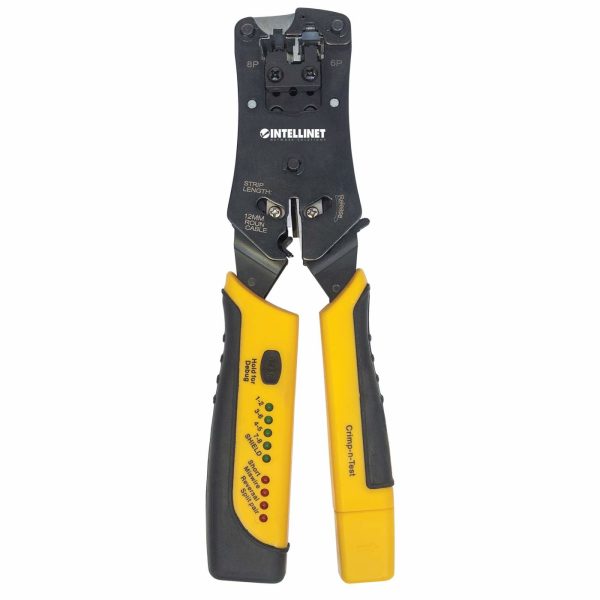 Intellinet Pinza Crimpeadora Universal de Plugs Modulares y Probador de Cables - Imagen 4