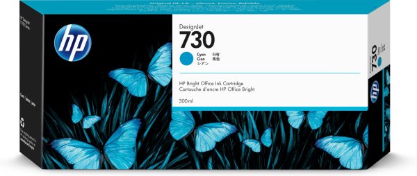 HP Cartucho de tinta DesignJet 730 cian de 300 ml - Imagen 4
