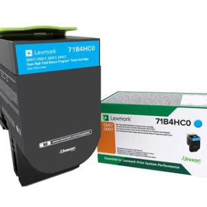 Lexmark 71B4HC0 cartucho de tóner 1 pieza(s) Original Azul