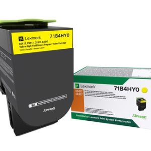 Lexmark 71B4HY0 cartucho de tóner 1 pieza(s) Original Amarillo