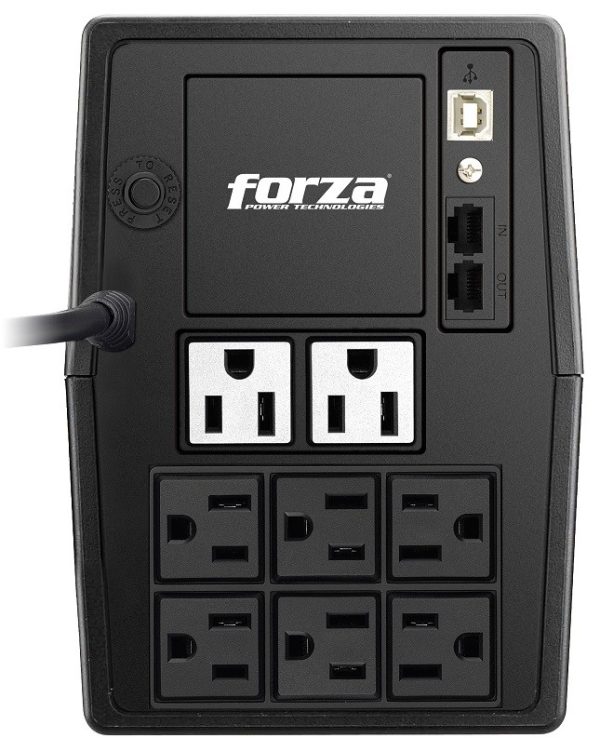 Forza Power Technologies SL-1011UL sistema de alimentación ininterrumpida (UPS) Línea interactiva 1 kVA 600 W 8 salidas AC - Imagen 2