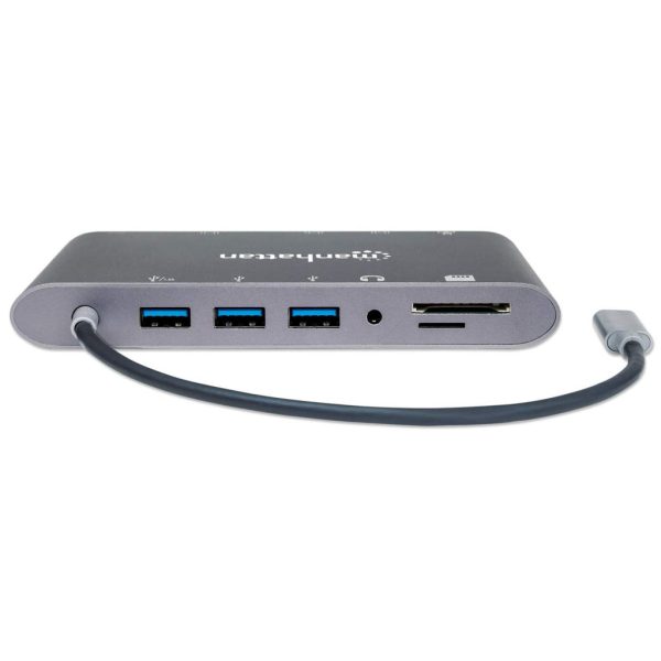 Manhattan Docking Station USB-C SuperVelocidad 7 en 1 - Imagen 4