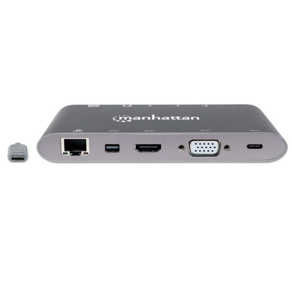 Manhattan Docking Station USB-C SuperVelocidad 7 en 1 - Imagen 3