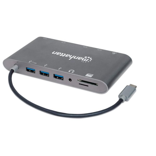 Manhattan Docking Station USB-C SuperVelocidad 7 en 1 - Imagen 2