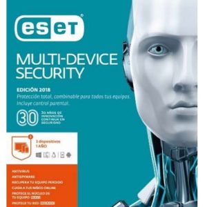 ESET Multi-Device Security 2018 Seguridad antivirus Base Español 3 licencia(s) 1 Año(s)