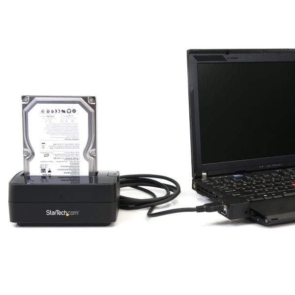 StarTech.com Docking Station USB 3.0 (5Gbps) a SATA de 1 Bahía para Disco Duro - Base USB 3.0 (5Gbps) para Discos Duros SSD de 2,5/3,5 SATA I/II/III - de Carga Superior - Imagen 3