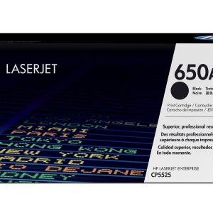 HP Cartucho original de tóner negro 650A LaserJet
