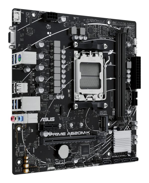ASUS PRIME A620M-K-CSM placa base AMD A620 Zócalo AM5 micro ATX - Imagen 2