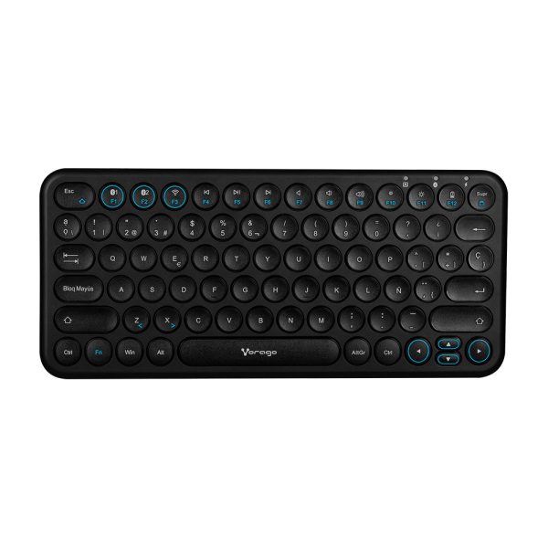 Vorago KBW-400 teclado USB + Bluetooth Negro