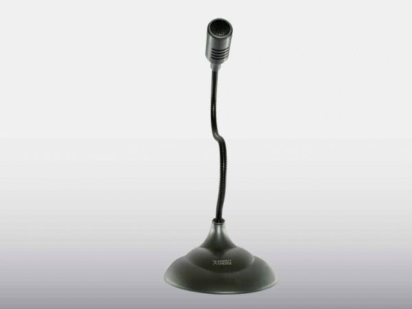 Perfect Choice Microfono de Lujo con Cuello Flexible Negro - Imagen 2