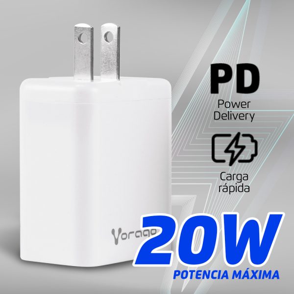 Vorago AU-350-WH cargador de dispositivo móvil Universal Blanco Corriente alterna Carga rápida Interior - Imagen 4