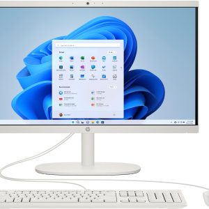 HP 22-dg0000la Intel® Core™ i3 i3-N300 54.5 cm (21.4") 1920 x 1080 Pixeles PC todo en uno 8 GB DDR5-SDRAM 512 GB SSD Windows 11 Home Wi-Fi 6 (802.11ax) Blanco