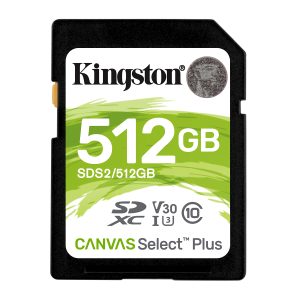 Kingston Technology Canvas Select Plus 512 GB SDXC UHS-I Clase 10