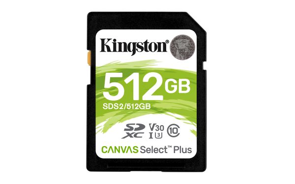 Kingston Technology Canvas Select Plus 512 GB SDXC UHS-I Clase 10