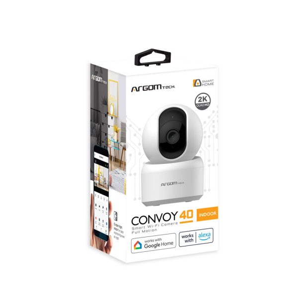 ArgomTech ARG-SV-8040WT cámara de vigilancia Esférico Cámara de seguridad IP Interior 2304 x 1296 Pixeles Escritorio/pared - Imagen 2