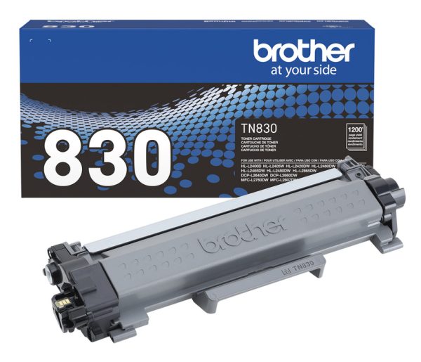 Brother TN-830 cartucho de tóner 1 pieza(s) Original Negro - Imagen 2