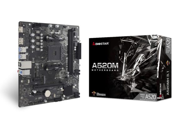 Biostar A520MH 3.1 placa base AMD A520 Enchufe AM4 Micro ATX