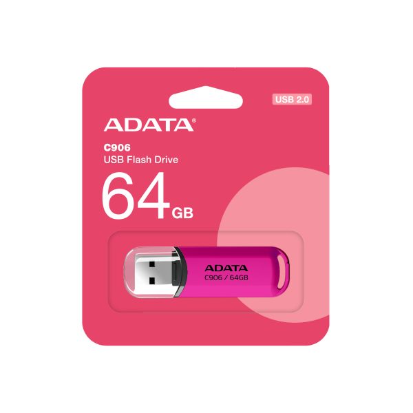 ADATA AC906-64G-RPP unidad flash USB 64 GB USB tipo A 2.0 Rosa - Imagen 3