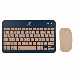 Perfect Choice Genova teclado Ratón incluido Universal RF inalámbrico + bluetooth Español Azul