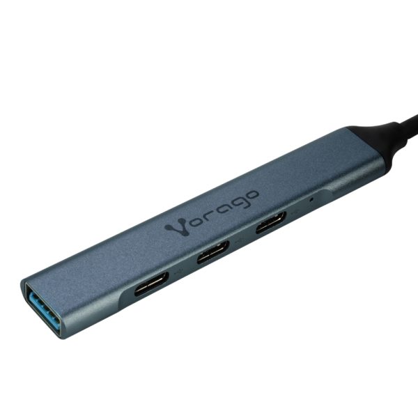 Vorago HU-205 nodo concentrador USB Tipo C 5000 Mbit/s Plata - Imagen 3