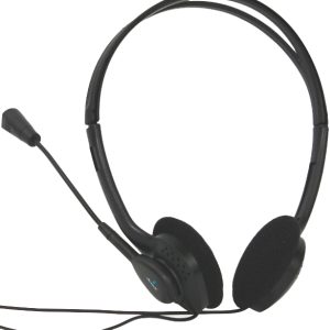 Acteck AM-370 Auriculares Alámbrico Oficina/Centro de llamadas Negro