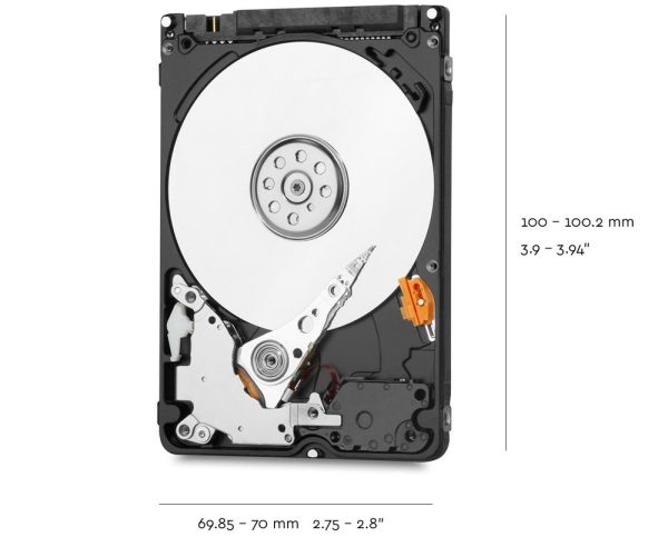Western Digital BLUE 2 TB disco duro interno 5400 RPM 128 MB 2.5" Serial ATA III - Imagen 2