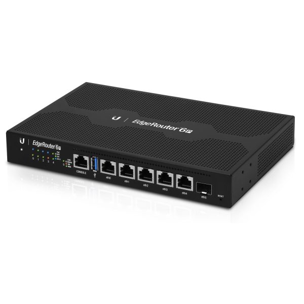 Ubiquiti EdgeRouter 6P enrutador Gigabit Ethernet Negro - Imagen 3