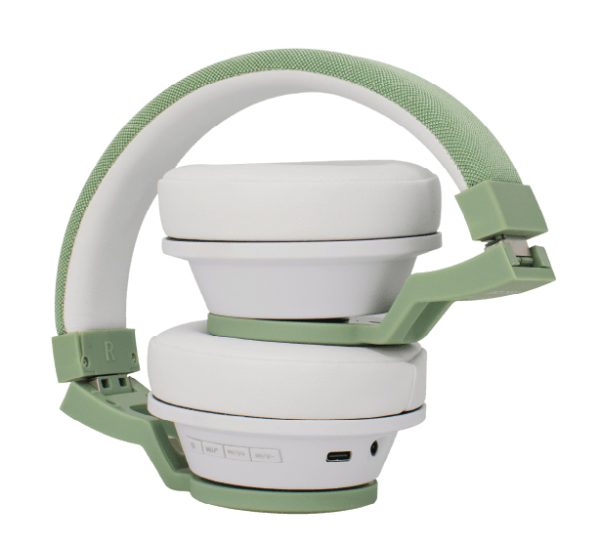 BACKDROP BDH-1V audífono y auriculare Audífonos Inalámbrico Diadema Música USB Tipo C Bluetooth Verde, Blanco