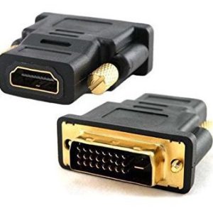BRobotix 103750 cambiadores de género de cables DVI-D HDMI Negro