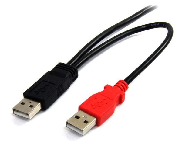 StarTech.com Cable de 91cm USB en Y para Discos Duros Externos - 2x USB A Macho a 1x USB Mini B Macho - Imagen 2
