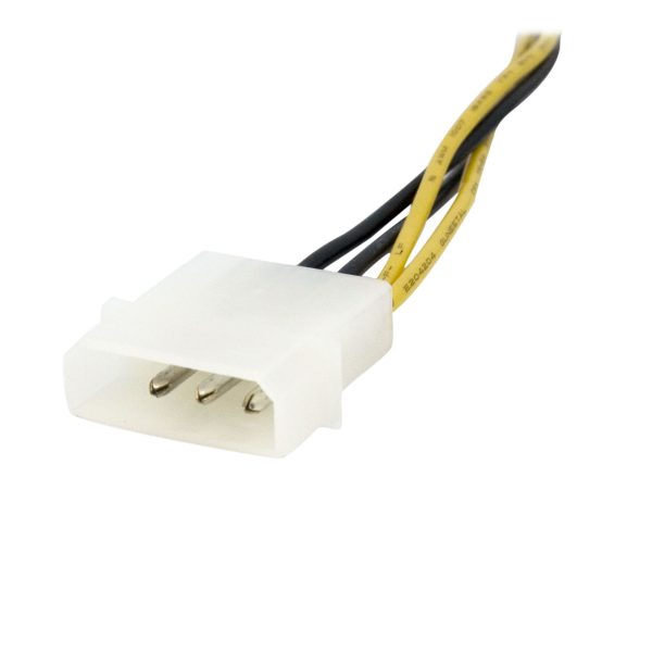 StarTech.com Cable 15cm Adaptador de Fuente de Poder 4 Pines a 8 Pines EPS con LP4 - Hembra a Macho - Imagen 3