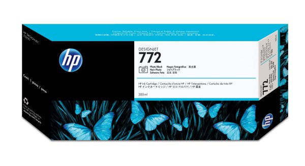 HP Cartucho de tinta DesignJet 772 de 300 ml negro fotográfico