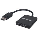 Manhattan Hub MST - de DisplayPort a 2 puertos HDMI