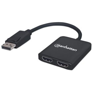 Manhattan Hub MST - de DisplayPort a 2 puertos HDMI