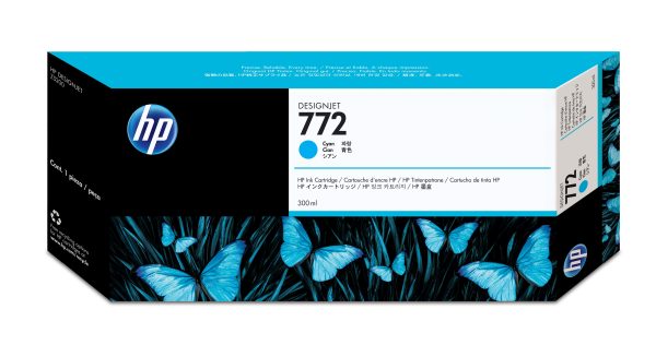 HP Cartucho de tinta DesignJet 772 cian de 300 ml - Imagen 4