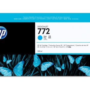 HP Cartucho de tinta DesignJet 772 cian de 300 ml