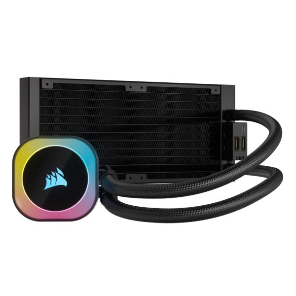 Corsair H100I Procesador Kit de enfriamiento líquido 12 cm Negro - Imagen 2