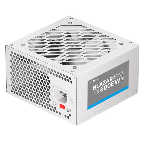 Acteck BLAZAR EVO FT 600E unidad de fuente de alimentación 600 W 20+4 pin ATX ATX Blanco - Imagen 2