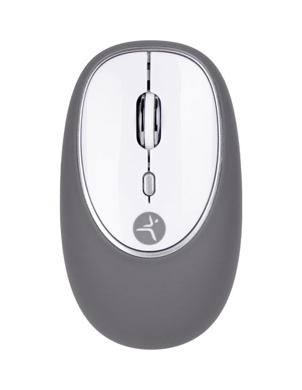 TechZone Jelly-Mate Grey ratón Universal Ambidiestro RF inalámbrico Óptico 1200 DPI