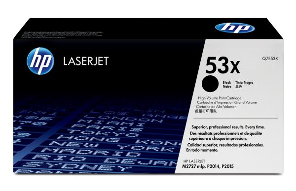 HP Cartucho de tóner original LaserJet 53X de alta capacidad negro