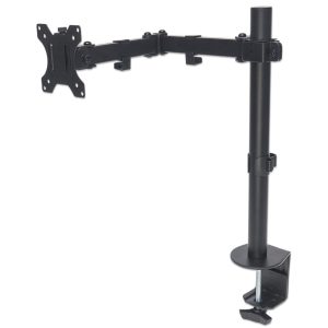 Manhattan Soporte para un monitor, de escritorio, movimiento de brazos de doble articulación
