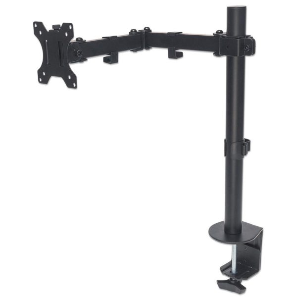 Manhattan Soporte para un monitor, de escritorio, movimiento de brazos de doble articulación