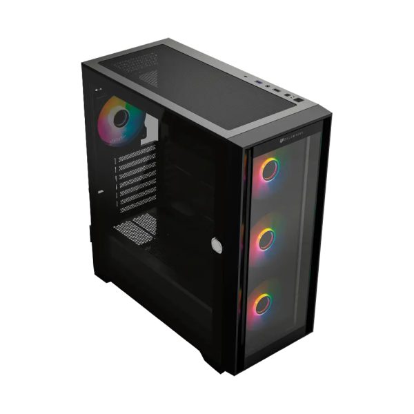 Balam Rush BR-938754 gabinete de computadora Escritorio Negro - Imagen 2