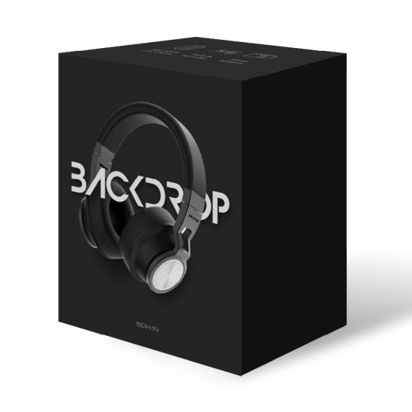 BACKDROP BDH-1N audífono y auriculare Audífonos Inalámbrico Diadema Música USB Tipo C Bluetooth Negro - Imagen 3